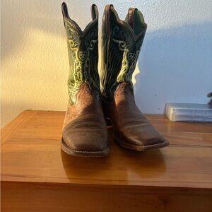 Ariat Brown and Green Men's Boots
